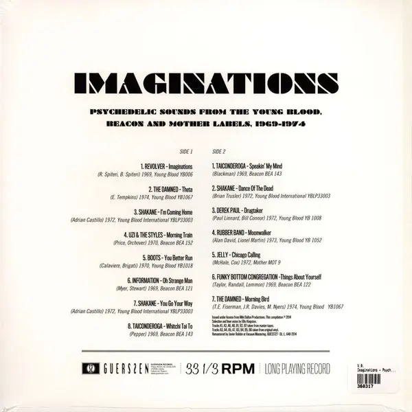 Various - Imaginations: Psychedelic Sounds From The Young Blood Beacon & Mother Labels 1969-1974 (Vinyl) – תמונה 2