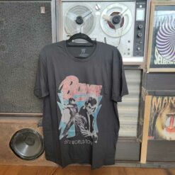 חולצה שחורה Bowie 1972 World Tour