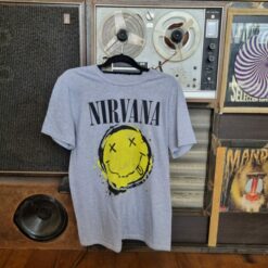 חולצה אפורה Nirvana - Smiley