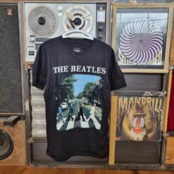 חולצה שחורה The Beatles - Abbey Road