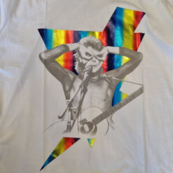 חולצה לבנה David Bowie - Coloured Bolt