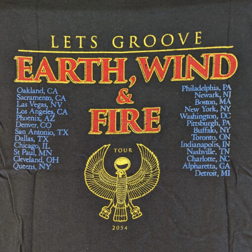 חולצה שחורה Earth, Wind & Fire