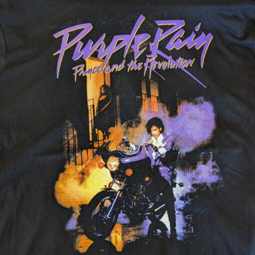 חולצה שחורה Prince - Purple Rain