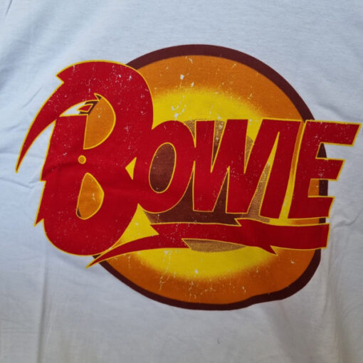 חולצה כחולה/לבנה David Bowie - Logo