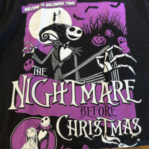 ⁦חולצה שחורה של Nightmare Before Christmas מידה L⁩ – תמונה ⁦2⁩