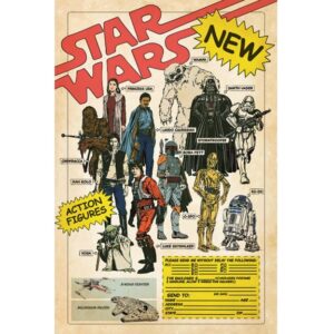 Star Wars Action Figures Poster