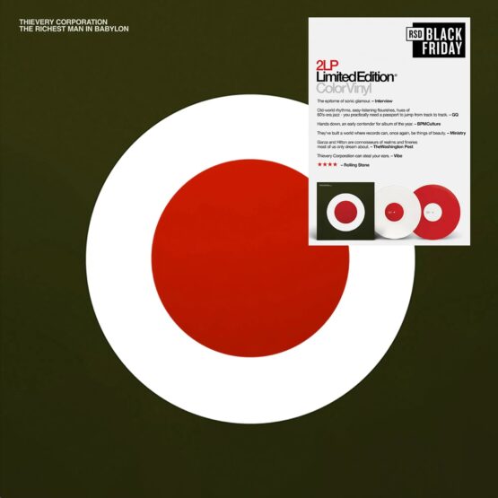 Thievery Corporation - The Richest Man In Babylon 2LP: White/Red Vinyl (RSD Black Friday 2024)