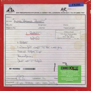 Alan Parsons Project - I Robot: Work In Progress (RSD)