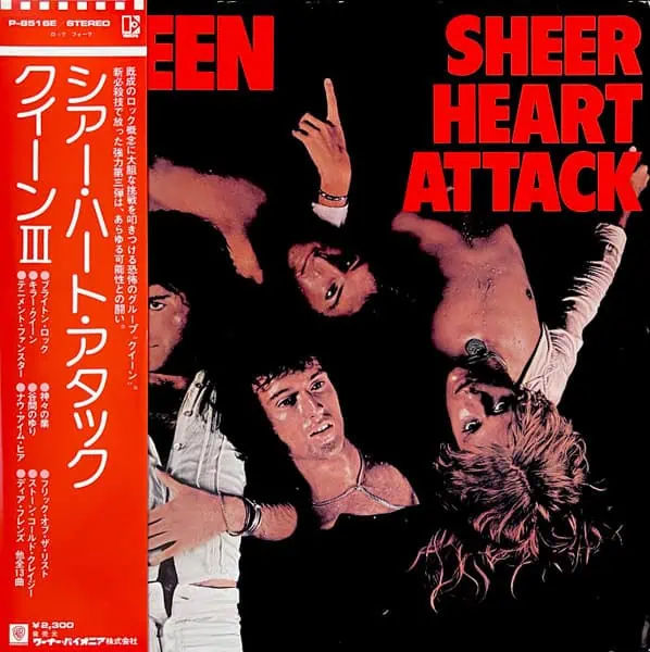 Queen – Sheer Heart Attack: 1974 Japan Press (יד שנייה)