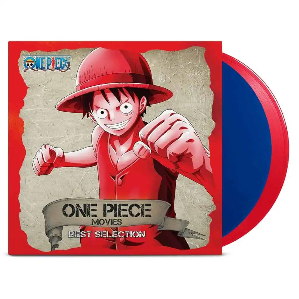 Kouhei Tanaka, Shiro Hamaguchi, Yasunori Iwasaki – One Piece Movies Best Selection (2LP Red and Blue Vinyl)