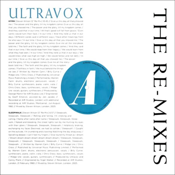 Ultravox - The Re-Mixes: RSD 2026 (2LP Clear Vinyl)