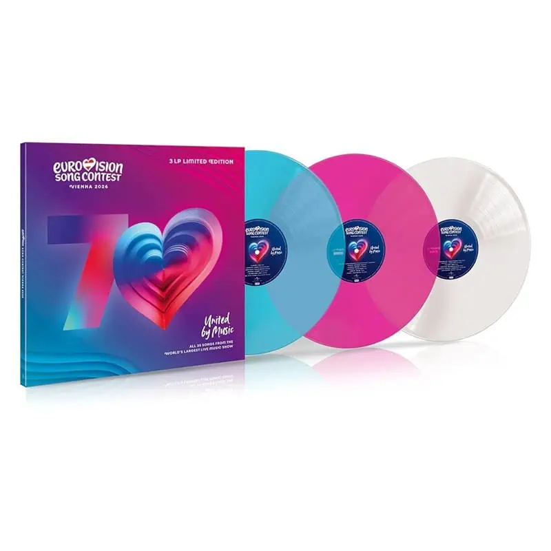 Various Artists - Eurovision Song Contest Vienna 2026 (3LP Blue, White & Pink Vinyl)