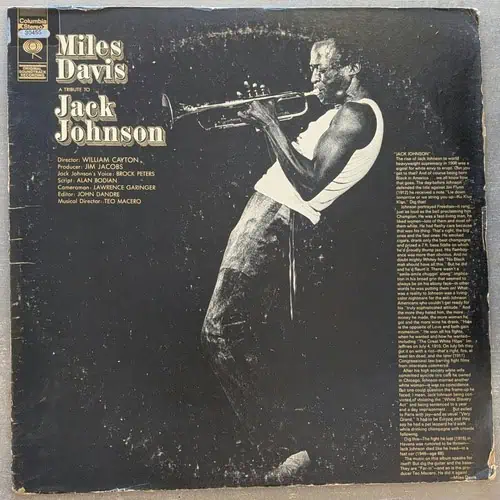 Miles Davis – A Tribute To Jack Johnson: 1971 USA Press (יד שנייה)